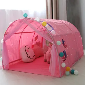 Princess Pink Girl Cabin Bed Mid Kids Canopy Sleeper Tent