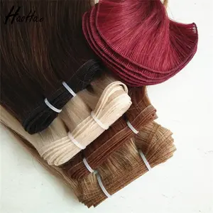 Heet Verkoop Remy Hair Extensions Inslag 100% Menselijk Haar Bundels Virgin Platte Inslag Hair Extensions