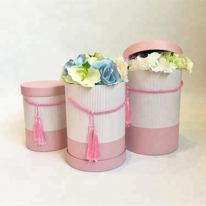 Sang Trọng Tùy Chỉnh In Ấn Các Tông Đầy Màu Sắc Hộp Tròn Hộp Hoa - Product Image 2