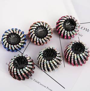 Mode queue de cheval boucle cristal <span class=keywords><strong>strass</strong></span> épingle à <span class=keywords><strong>cheveux</strong></span> - Product Image 3