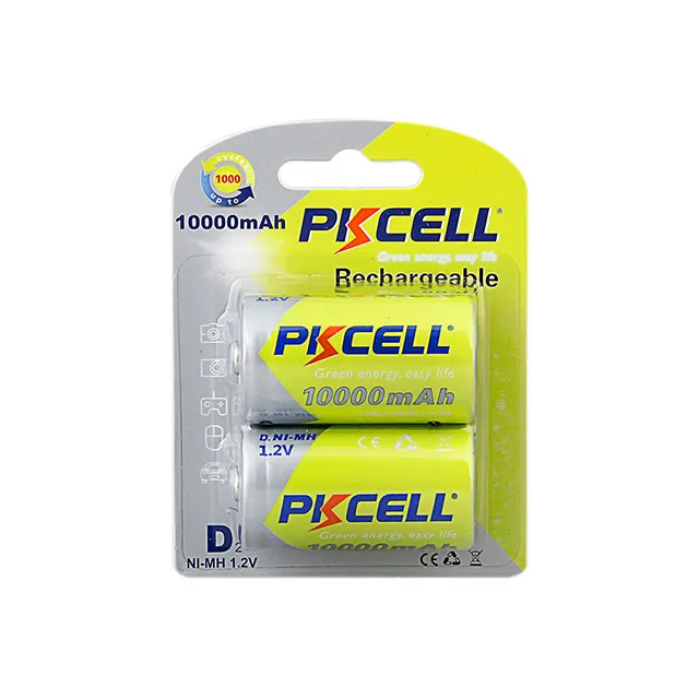 NI-MH D size 10000mah rechargeable battery , normal type 1.2V from ShenZhen PKCELL