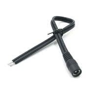 5.5X2.1 Barel Konektor 2 Kabel 12V DC Perempuan Jack Kabel untuk Lampu LED