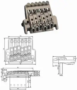 Khóa Dây Đàn Guitar Tremolos Từ Nhà Máy Với Chất Lượng Tuyệt Vời