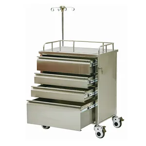 B-17 All Drawer Design Stainless Steel Patient Medical Trolley For Sale
