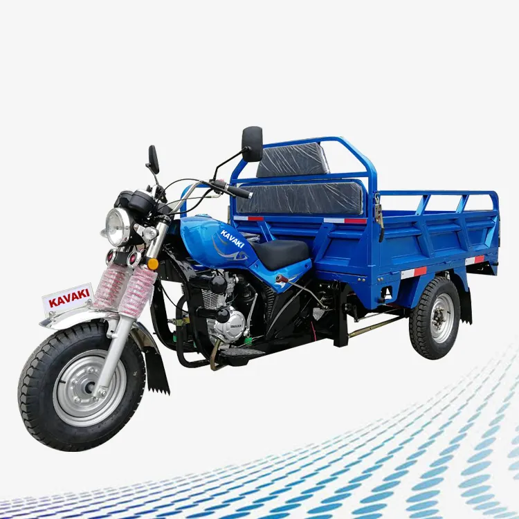2024 caja de carga motocicleta 3 ruedas motor 200cc gas triciclo para adulto