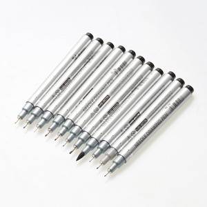 Überlegene wasserdicht pigment tinte fineliner zeichnung stift 19 größe tipps japanischen nylon spitze NADEL STIFT - Product Image 3