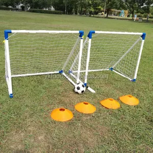 Di plastica per bambini mini kit di calcio di calcio goal gol con netto palla disco pompa FD806C)