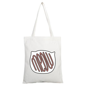 Cao Vua Bán Buôn Vải Hữu Cơ Sản Xuất Tái Chế Đồng Bằng Bông Trắng Vải Tote Túi - Product Image 3