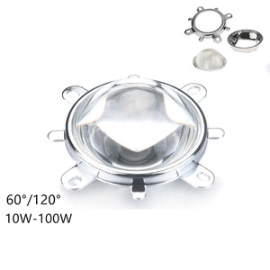 20W 30W 50W 80W 100W COB Led lente óptica 44mm con reflector