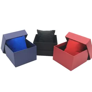 Wholesale OEM customized cheap men's and women's couple luxury square paper cardboard watch packaging box for gift