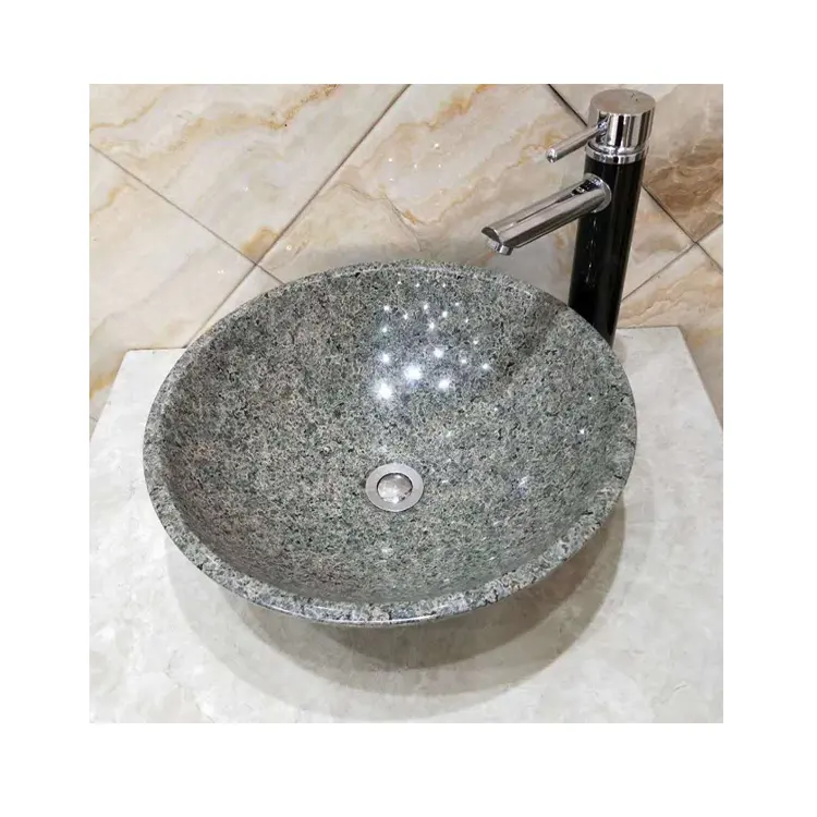 Çin yeşil yıldız granit mutfak lavabo