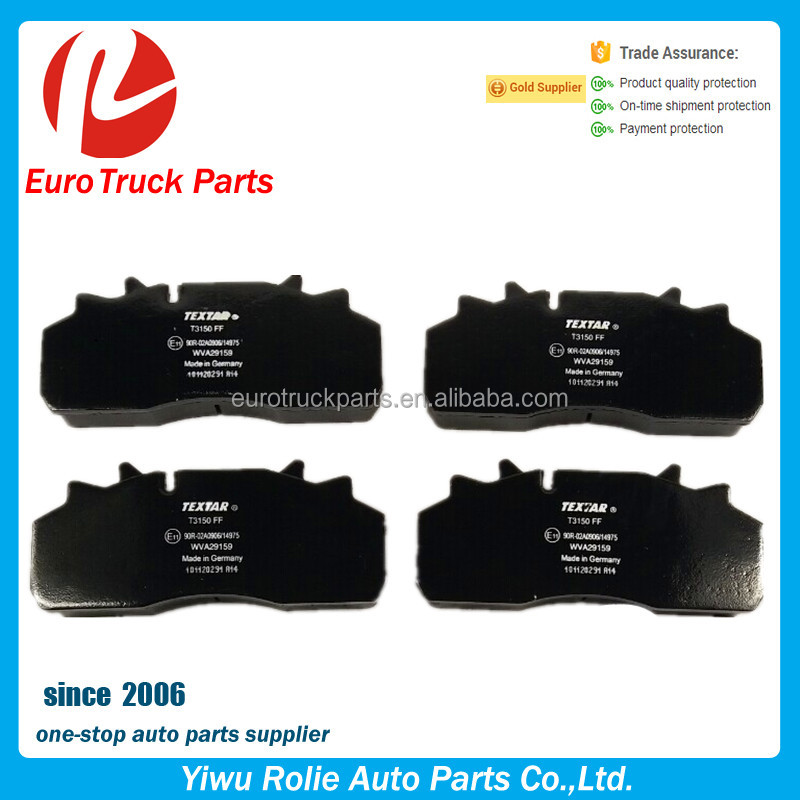 Heavy Duty European Truck Тормозной Системы Тормозной Диск OEM 29159 1628064 DAF Тягач Тормозные Колодки