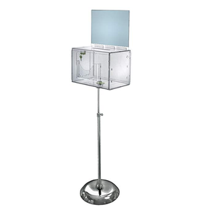 Sàn Đứng Nhôm Bệ Đỡ Acrylic Quyên Góp Đề Nghị Lá Phiếu Với Chủ Sở Hữu Dấu Hiệu - Product Image 5