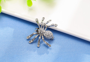 MST HR1053 bardian aleación rhinestone animal broche de araña - Product Image 3