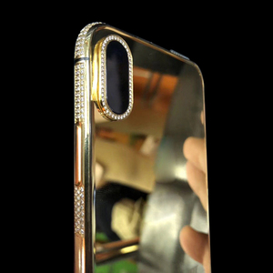 เคสไอโฟน X ชุบทองหรูหราประดับเพชร - Product Image 3