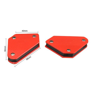 Ensemble de 4 supports de soudage triangulaires miniatures de 9 lb, positionneur, fixateur, localisateur sans interrupteur, outil magnétique à angle fixe de 9 lb - Product Image 5