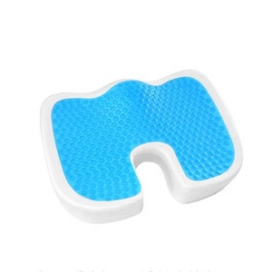 Cubierta de malla Diseño <span class=keywords><strong>cervical</strong></span> Almohadilla de gel Silla de oficina de verano Cojín de asiento de refrigeración Esponja de memoria Cojín suave antifatiga - Product Image 1