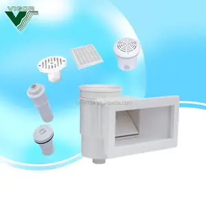 China Factory Price Pool Accessories White ABS and UV Material Swimming Pool Skimmer
