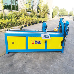 Máquina de fabricación de brida de acero angular de conducto HVAC de China, Brida de hierro de ángulo de chapa metálica