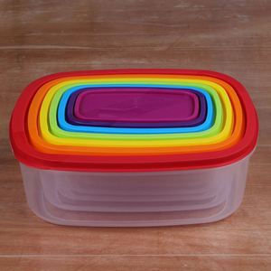 Caja de plástico para almacenamiento de cocina, 7 unidades - Product Image 4