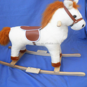 CE calificado boca movimiento Tail sacudiendo <span class=keywords><strong>caballo</strong></span> relinchando felpa Musical mecedora <span class=keywords><strong>caballo</strong></span> <span class=keywords><strong>de</strong></span> juguete - Product Image 4