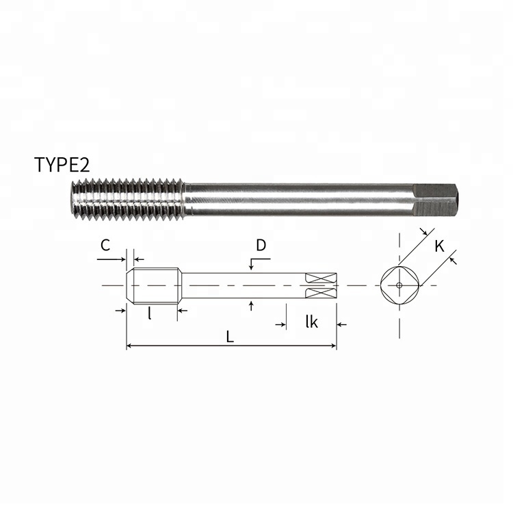 Ordinaire pointe robinet cnc machine robinets aveugle bride avec trou taraudé