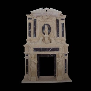 Fournisseur chinois sculpture sur pierre décorative antique <span class=keywords><strong>cheminée</strong></span> manteaux - Product Image 2