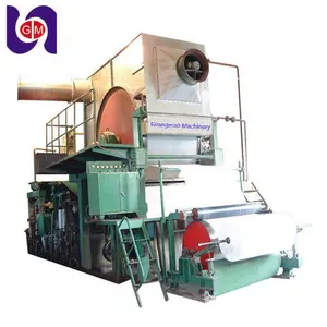 Mini waste paper recycling plant,small toilet paper making machine