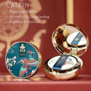 DISTRIBUTOR Search CATKIN 13G * 2 Krim Foundation Cakupan Makeup Liquid Foundation UNTUK WANITA HITAM