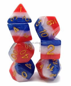 3 schicht bunte kunststoff würfel form für borad spiel - Product Image 2