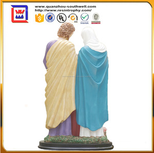 12.5 pulgadas <span class=keywords><strong>sagrada</strong></span> <span class=keywords><strong>familia</strong></span> jesús cristo maría Joseph estatua figura de resina religiosa - Product Image 3