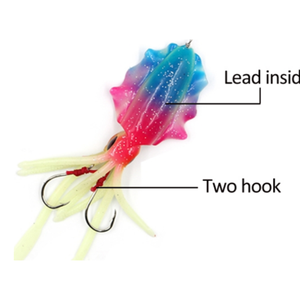 Esca Artificiale di Alta Qualità OEM, Polpo Bionico Luminoso 14,3cm 16,6g, Esca Morbida UV per Pesca - Product Image 3