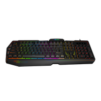 Teclado para Juegos Aikun GX610, Interfaz USB, Teclado Multifuncional RGB para Portátil, Teclas Multimedia Impermeables, Cableado Estándar FCC