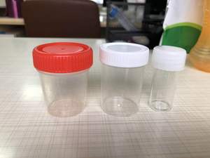 Polypropylene सामग्री मूत्र कंटेनर 60ml 150ml 250ml चिकित्सा मूत्र कंटेनर नमूना कंटेनर/मूत्र नमूना कप