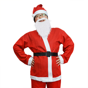 Keçe noel baba maskot kostüm en yüksek kalite dayanıklı yetişkin noel kostüm - Product Image 2
