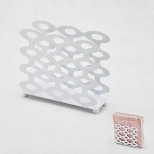 Soporte de exhibición de metal blanco de diseño moderno - Product Image 2