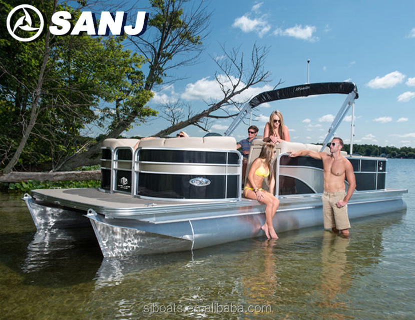 18' 24' Aluminum pontoon passenger boat ferry factory