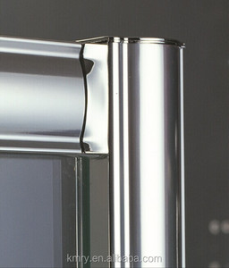 Coin <span class=keywords><strong>Quadrant</strong></span> Cabine de douche en verre trempé Hôtel Fourniture Chine Vente en gros Secteur en alliage d'aluminium Porte coulissante en verre à arc - Product Image 5