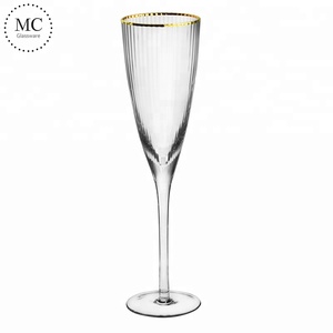 Commercio all'ingrosso di oro bordato da sposa d'epoca bicchieri di vino - Product Image 2