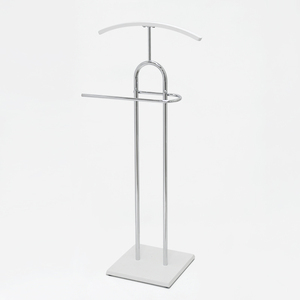 Práctico Exhibidor de Ropa de Metal y MDF en Color Natural con Diseño Elegante y Acabado Blanco para Uso Doméstico de Alta Calidad - Product Image 3