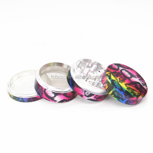 Amazon venta Caliente de China <span class=keywords><strong>Tienda</strong></span> de Sharp Teeth Grinder Tabaco Humo De Aluminio - Product Image 3