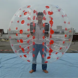 Crash juego de fútbol traje de pelota inflable traje de burbuja, pelota de parachoques W7029 - Product Image 1