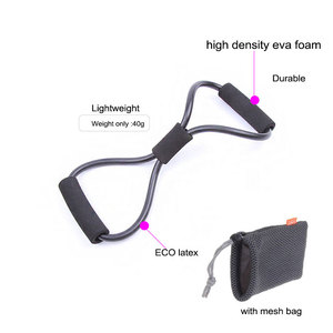 Fascia di resistenza figura 8 esercizio Fitness strumento per la schiena spalla collo Stretching Yoga bande esercizio - Product Image 5