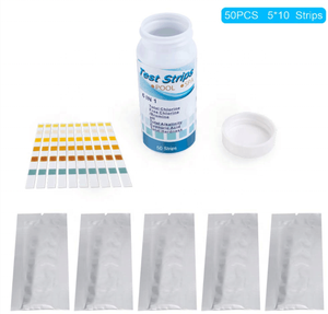 Bandelettes de <span class=keywords><strong>test</strong></span> de piscine, <span class=keywords><strong>kit</strong></span> de <span class=keywords><strong>test</strong></span> d'eau de piscine à 6 voies