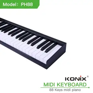 Piano Digital 88 Nada Profesional, Keyboard Midi Baterai Lithium Piano Elektronik Terbaru