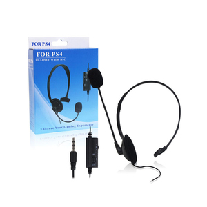 De un solo lado de auriculares con micrófono auriculares Gaming auriculares estéreo de auriculares con cable para <span class=keywords><strong>Sony</strong></span> Playstation 4 PS4 controlador - Product Image 1