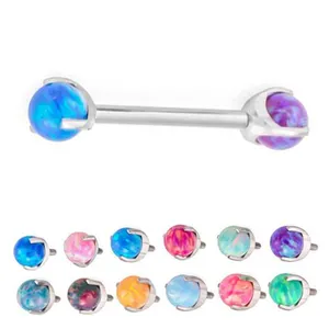 Opal Penis Slave Tepel Ring Piercing Sieraden Titanium Piercing