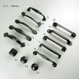 Simple and Stylish Modern Generous <strong>Black</strong> Drawer Cabinet <strong>Knobs</strong> Handles for Dresser Kitchen Living Room Bathroom - Product Image 2