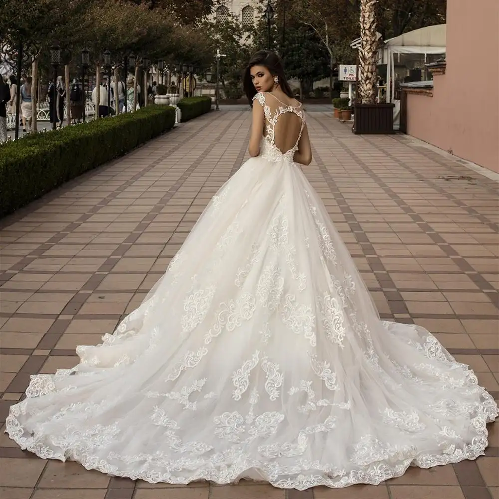 Vestido De Novio Brand Bridal Dresses Wedding Gown Sexy Lace Wedding Dresses Bridal Gown Saudi Arabia Wedding Dress