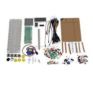 Okystar OEM/ODM Electronic Parts Pack Kit 830ポイントブレッドボード + 9グラムサーボ + ledランプスターターキット